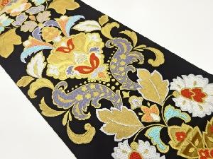 瑞宝唐花文織出し袋帯